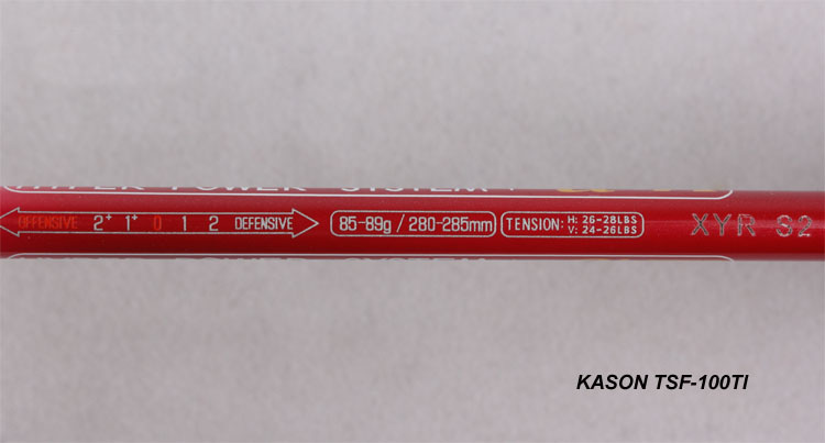 KASON羽拍 TSF 100Ti RE 凯胜羽毛球拍（进攻型）